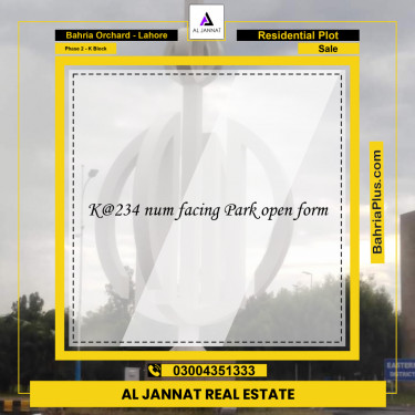 5 Marla Residential Plot for Sale in Phase 2 - K Block -  Bahria Orchard, Lahore - (BP-295856)