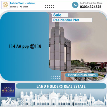 5 Marla Residential Plot for Sale in Sector D - AA Block -  Bahria Town, Lahore - (BP-295873)