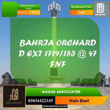 5 Marla Residential Plot for Sale in Phase 2 - D Block -  Bahria Orchard, Lahore - (BP-295993)