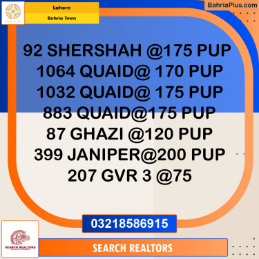 Residential Plot for Sale in Bahria Town, Lahore - (BP-296398)