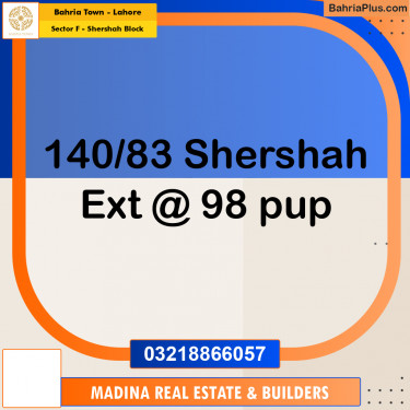 5 Marla Residential Plot for Sale in Sector F - Shershah Block -  Bahria Town, Lahore - (BP-296411)