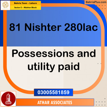 20 Marla Residential Plot for Sale in Sector E - Nishtar Block -  Bahria Town, Lahore - (BP-296442)