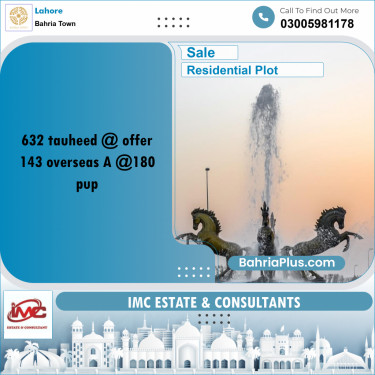 Residential Plot for Sale in Bahria Town, Lahore - (BP-296484)