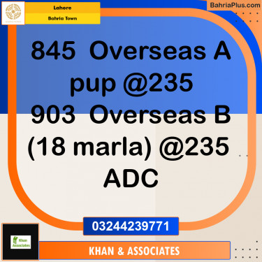 Residential Plot for Sale in Bahria Town, Lahore - (BP-296575)