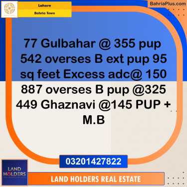 Residential Plot for Sale in Bahria Town, Lahore - (BP-296595)