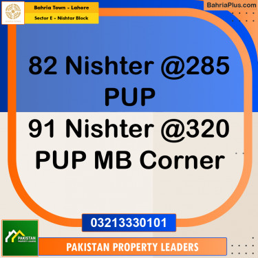 1 Kanal Residential Plot for Sale in Sector E - Nishtar Block -  Bahria Town, Lahore - (BP-296722)