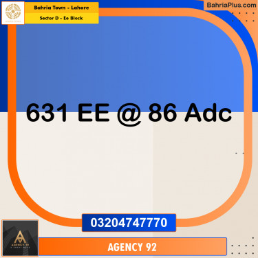 5 Marla Residential Plot for Sale in Sector D - EE Block -  Bahria Town, Lahore - (BP-296852)