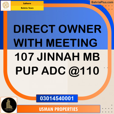 Residential Plot for Sale in Bahria Town, Lahore - (BP-296951)