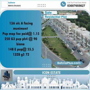 Residential Plot for Sale in Bahria Orchard, Lahore - (BP-296975)
