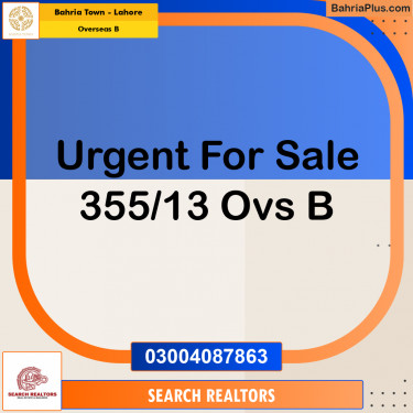 1 Kanal Residential Plot for Sale in Overseas B -  Bahria Town, Lahore - (BP-297002)