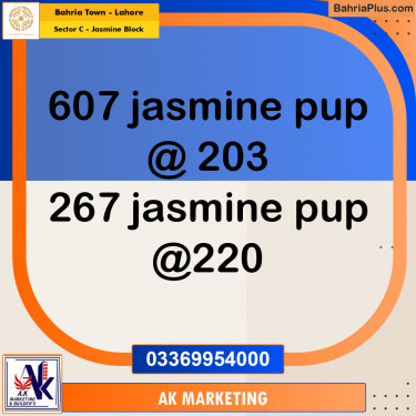 10 Marla Residential Plot for Sale in Sector C - Jasmine Block -  Bahria Town, Lahore - (BP-297005)