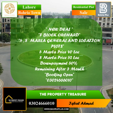 Residential Plot for Sale in Bahria Town, Lahore - (BP-297049)