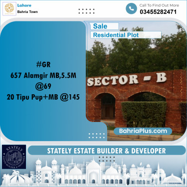 Residential Plot for Sale in Bahria Town, Lahore - (BP-297508)