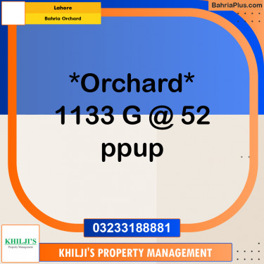 Residential Plot for Sale in Bahria Orchard, Lahore - (BP-297542)