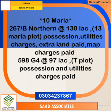 Residential Plot for Sale in Bahria Orchard, Lahore - (BP-297638)