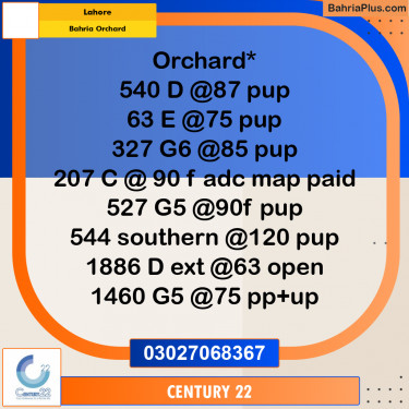 Residential Plot for Sale in Bahria Orchard, Lahore - (BP-297722)
