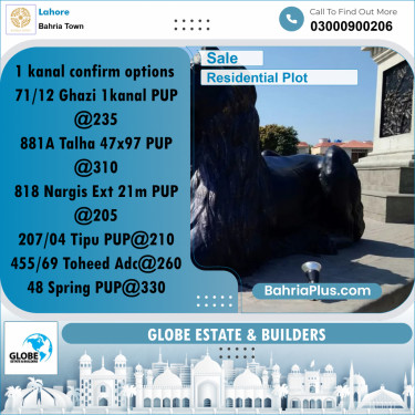 Residential Plot for Sale in Bahria Town, Lahore - (BP-297972)