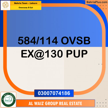 10 Marla Residential Plot for Sale in Overseas B Ext -  Bahria Town, Lahore - (BP-297979)