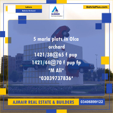 5 Marla Residential Plot for Sale in Bahria Orchard, Lahore - (BP-298065)