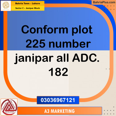 10 Marla Residential Plot for Sale in Sector C - Janiper Block -  Bahria Town, Lahore - (BP-298141)