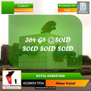 Residential Plot for Sale in Bahria Orchard, Lahore - (BP-298195)