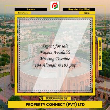 Residential Plot for Sale in Bahria Town, Lahore - (BP-298363)