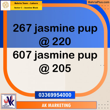 10 Marla Residential Plot for Sale in Sector C - Jasmine Block -  Bahria Town, Lahore - (BP-298471)