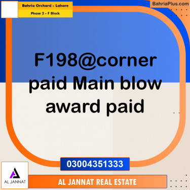 10 Marla Residential Plot for Sale in Phase 2 - F Block -  Bahria Orchard, Lahore - (BP-298823)