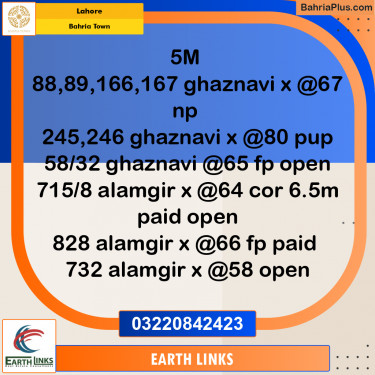 Residential Plot for Sale in Bahria Town, Lahore - (BP-298964)