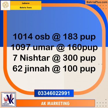 10 Marla Residential Plot for Sale in Bahria Town, Lahore - (BP-299430)