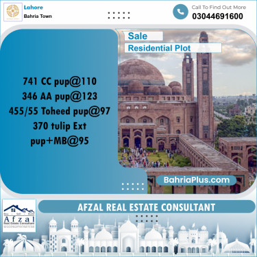Residential Plot for Sale in Bahria Town, Lahore - (BP-299466)