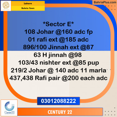 Residential Plot for Sale in Bahria Town, Lahore - (BP-299596)