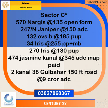Residential Plot for Sale in Bahria Town, Lahore - (BP-299621)
