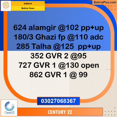 Residential Plot for Sale in Bahria Town, Lahore - (BP-299629)