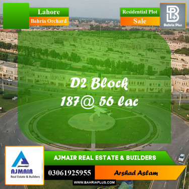 Residential Plot for Sale in Bahria Orchard, Lahore - (BP-299713)
