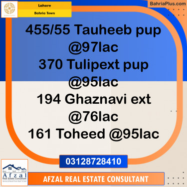 Residential Plot for Sale in Bahria Town, Lahore - (BP-299816)