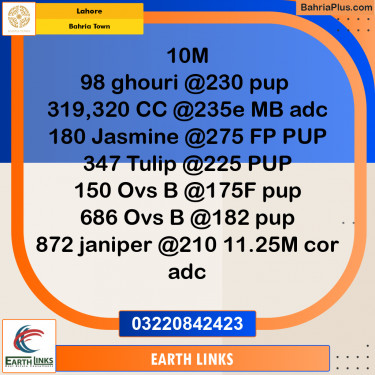 Residential Plot for Sale in Bahria Town, Lahore - (BP-299888)
