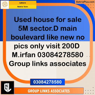 Residential House for Sale in Bahria Town, Lahore - (BP-299955)