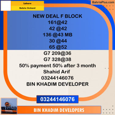 Residential Plot for Sale in Bahria Orchard, Lahore - (BP-299973)