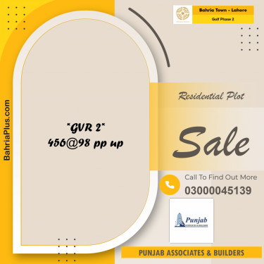 10 Marla Residential Plot for Sale in Golf Phase 2 -  Bahria Town, Lahore - (BP-300242)
