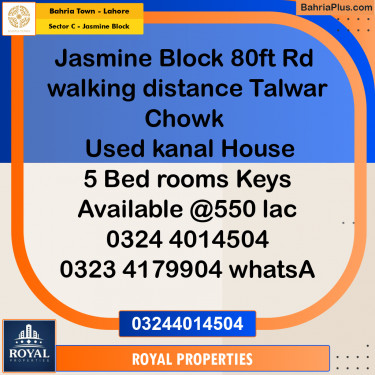 Residential Plot for Sale in Sector C - Jasmine Block -  Bahria Town, Lahore - (BP-300276)