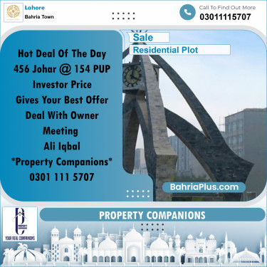 Residential Plot for Sale in Bahria Town, Lahore - (BP-300417)