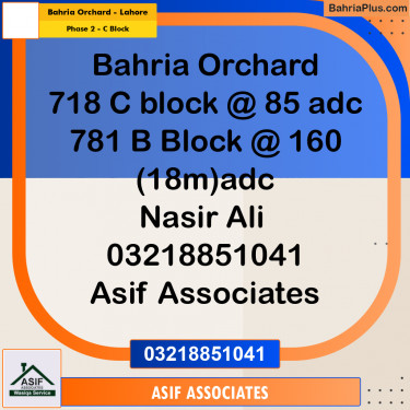 5 Marla Residential Plot for Sale in Phase 2 - C Block -  Bahria Orchard, Lahore - (BP-300464)