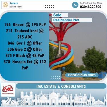 Residential Plot for Sale in Bahria Town, Lahore - (BP-300675)