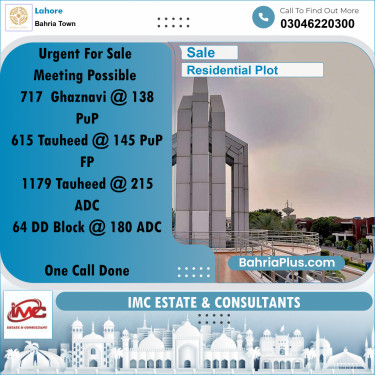 Residential Plot for Sale in Bahria Town, Lahore - (BP-300677)