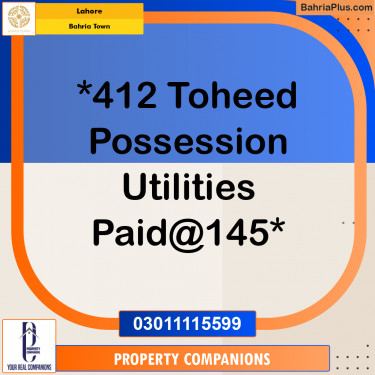 Residential Plot for Sale in Bahria Town, Lahore - (BP-300814)