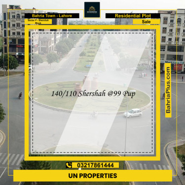 10 Marla Residential Plot for Sale in Sector F - Shershah Block -  Bahria Town, Lahore - (BP-300842)