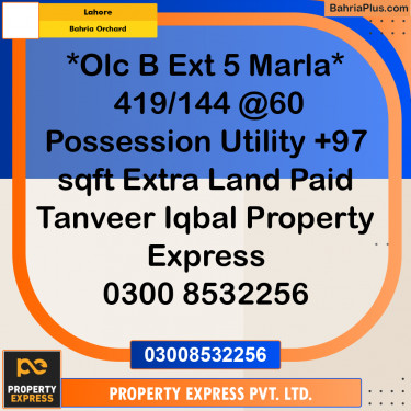 Residential Plot for Sale in Bahria Orchard, Lahore - (BP-300898)