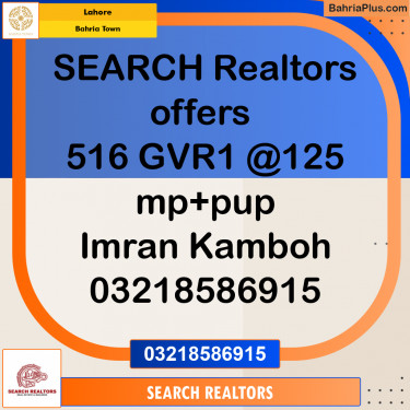 Residential Plot for Sale in Bahria Town, Lahore - (BP-301022)