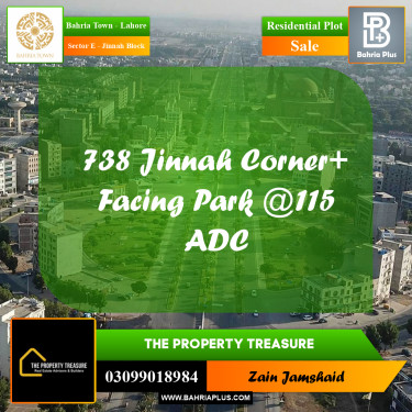 Residential Plot for Sale in Sector E - Jinnah Block -  Bahria Town, Lahore - (BP-301175)